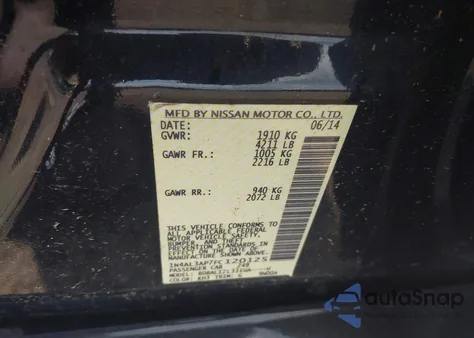 2015 Nissan Altima 2.5 Sv z USA, uszkodzony, nr VIN 1N4AL3AP7FC120125